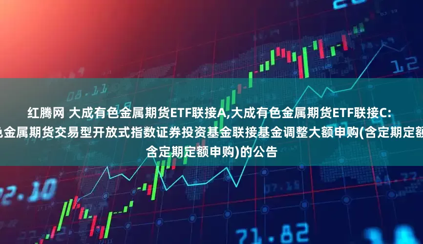 红腾网 大成有色金属期货ETF联接A,大成有色金属期货ETF联接C: 关于大成有色金属期货交易型开放式指数证券投资基金联接基金调整大额申购(含定期定额申购)的公告