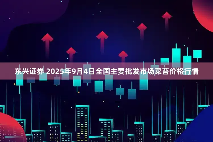 东兴证券 2025年9月4日全国主要批发市场菜苔价格行情